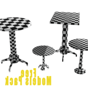 Black Wood Chair Stool Chinese Classical Furniture 3d model