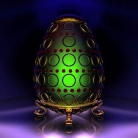 Easter Egg Lamp 3d model