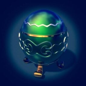 Uovo di Pasqua da gioco Objecc modello 3d
