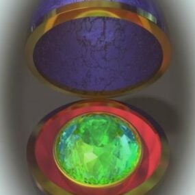 3д модель пасхального яйца с самоцветом
