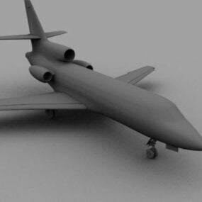 Falcone F50 Business Jet Flugzeug 3D-Modell