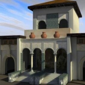 Moderni Luxury Villa House 3D-malli