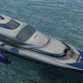Fantasy Yacht Ship 3d model