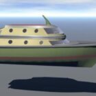 قارب سريع متوسط ​​الحجم