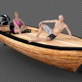 Schnelles Schnellboot-3D-Modell