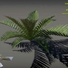 Realistisches 3D-Modell der Farnpflanze