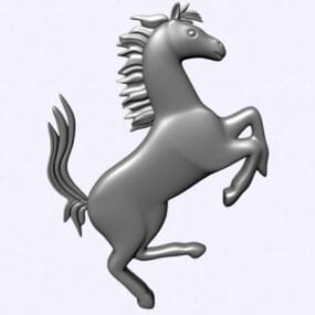 3д модель логотипа Феррари