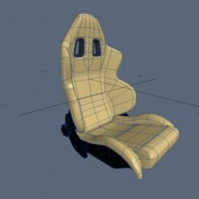Modelo 3D da cadeira de corrida Ferrari