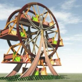 Playground Ferris Wheel 3d model