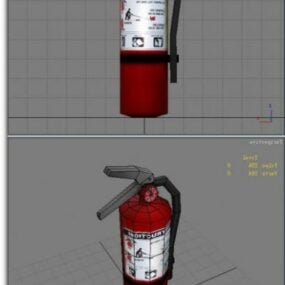 Uitrusting met brandblusser 3D-model