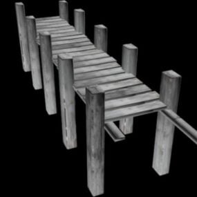 Model 3D mostu promenadowego