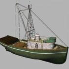 古い鉄の漁船