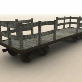 LKW-Anhängerwagen 3D-Modell