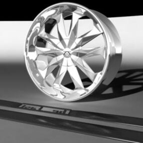 Flexin Wheels Rim 3d model