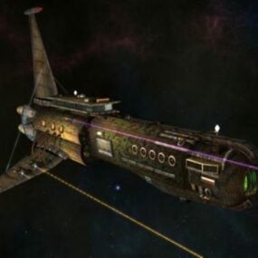 Uçan El Sanatları Fütüristik Uzay Gemisi 3D modeli