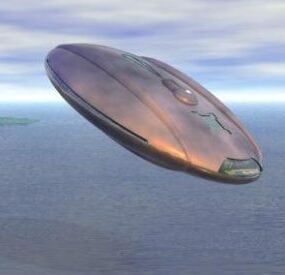 צלחת Ufo מעופפת דגם תלת מימד