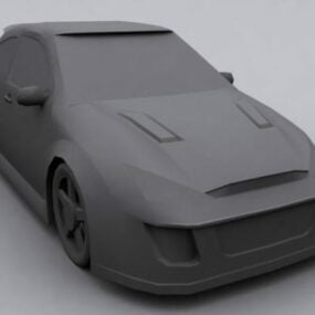 نموذج سيارة فورد فوكس Wrs ثلاثي الأبعاد
