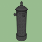 Colonna pompa fontana rustica