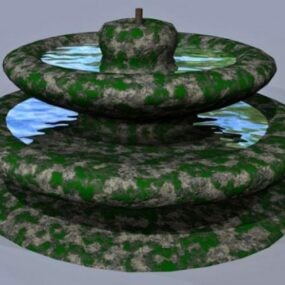 Fountain Green Marble 3d model