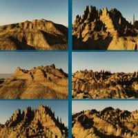 Yellow Rock Terrain Landscape 3d model