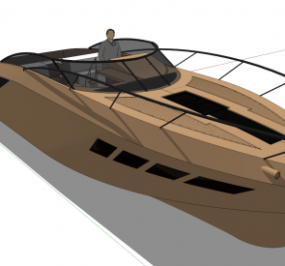 Model 3d Kendaraan Yacht Speed ​​Boat