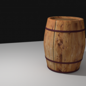 Ny Wood Barrel 3d-model