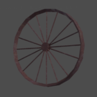 Vintage Rustic Bicycle Wheel