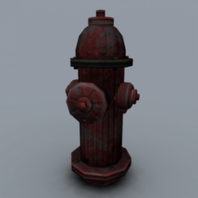 Rustik Yangın Hidrantı 3D modeli
