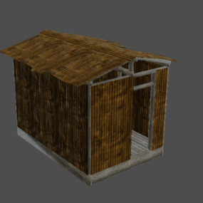 小型倉庫の建物3Dモデル