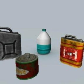 Oil Cans Set 3d model
