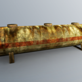 Rustic Oil Tank 3D-malli