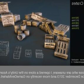 Rustic Scifi Crate 3d model