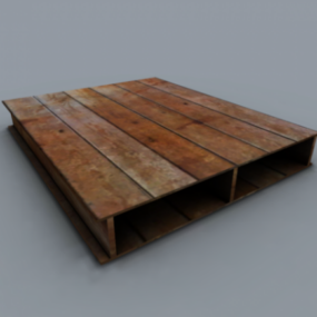 پالت چوبی قدیمی مدل سه بعدی