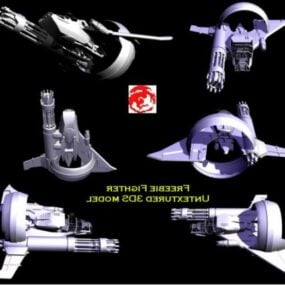 Star Fighter ruimtevaartuig 3D-model