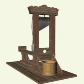 Modelo 3d de guillotina francesa antigua
