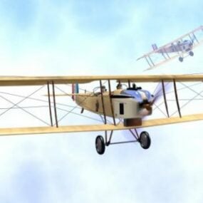 ビンテージ飛行機 Ww1 ドーランド 3D モデル