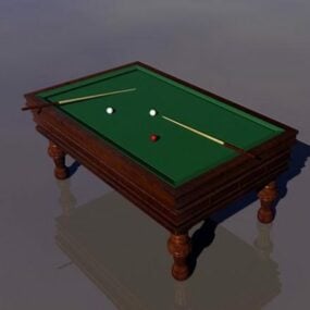 French Billiard Table 3d model