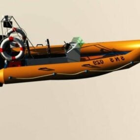 Inflation Rescue Boat 3d model