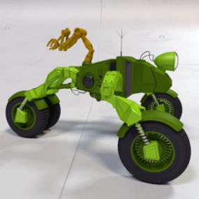 Véhicule jouet grenouille pour enfant modèle 3D