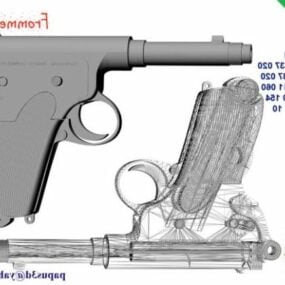 Frommer Pistol Gun โมเดล 1910 มิติปี 3