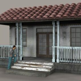 Front Porch House 3D-malli