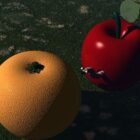 Φρούτο μήλο πορτοκάλι