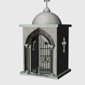Funeral Chapel Building 3d model