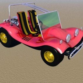 Prototypowy model samochodu retro 3D