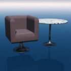 Möbelwürfelstuhl mit Tisch