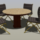 Kitchen Round Dining Table Chair
