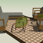 Furniture Living Room Sofa Table