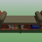 Daybed Sofa Shelf Under