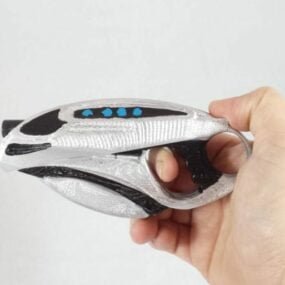 Arme de poing futuriste Scifi Gun Weapon modèle 3D
