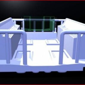 3д модель футуристического грузового лифта